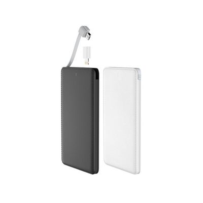 Perlindungan IC 4000mAh 8.5mm Bank Daya Kabel Inbuilt