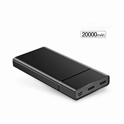 Kapasitas Tinggi 20000mAh 380g Paket Baterai USB Ganda