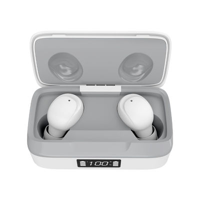 Tutup Silikon Magnetik 400mAh Earbud Bluetooth Nirkabel Tahan Air