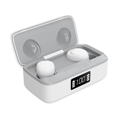 Tutup Silikon Magnetik 400mAh Earbud Bluetooth Nirkabel Tahan Air