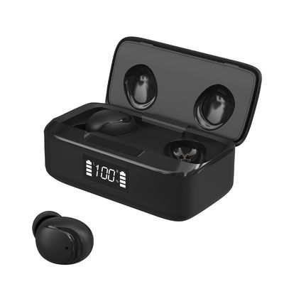 Tutup Silikon Magnetik 400mAh Earbud Bluetooth Nirkabel Tahan Air
