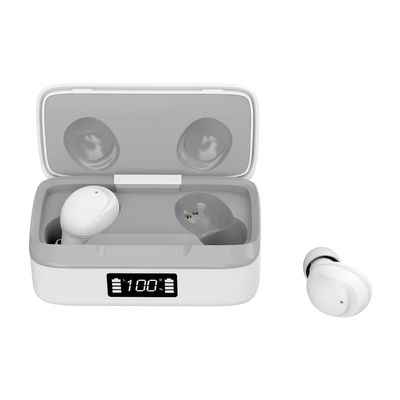 Tutup Silikon Magnetik 400mAh Earbud Bluetooth Nirkabel Tahan Air