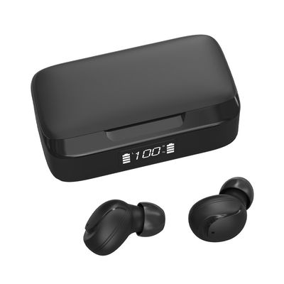 Layar Baterai LCD 120 jam 39mm Earbud Bluetooth Nirkabel