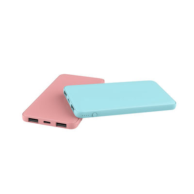 Lapisan Karet 5000mAh Ultra Slim Power Bank Untuk Ponsel