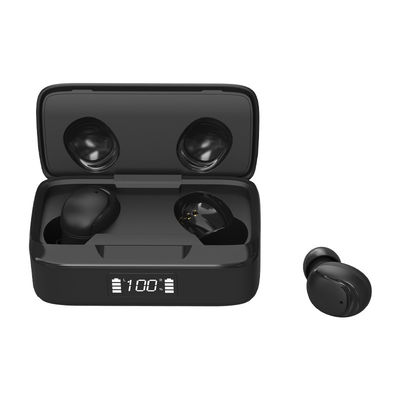 Magnatic Contacts Silicone Ear Caps 30mAh Wireless Earbud Sport