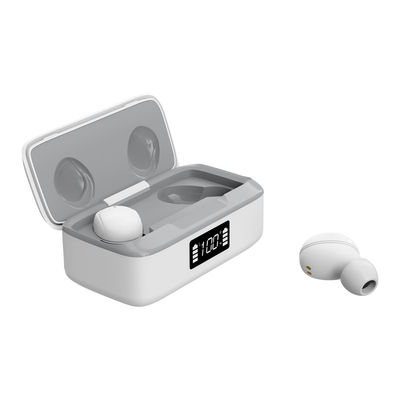 LED Power Display Auto Connect 32Ω Earbud Nirkabel Ringan