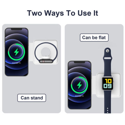 Pengisi Daya Magsafe Duo Nirkabel 15W 2 In 1 Untuk iPhone 12