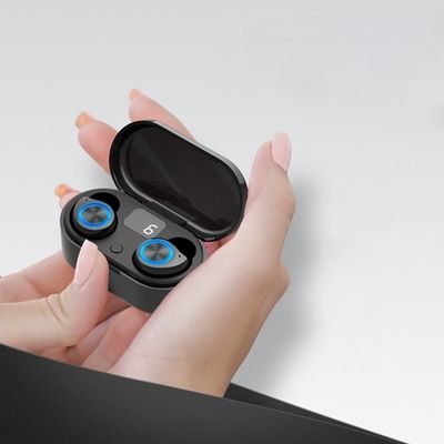 Kontrol Sentuh TW80 Mini Earphone Bluetooth Nirkabel Dengan Mikrofon