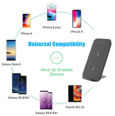 Pengisi Daya Nirkabel 10W Double Coil Vertikal Untuk Samsung