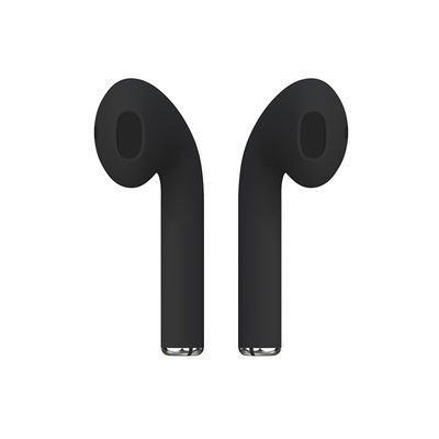Black I27 TWS 35mAh Airpods 2 Earbud Dengan Lapisan Karet