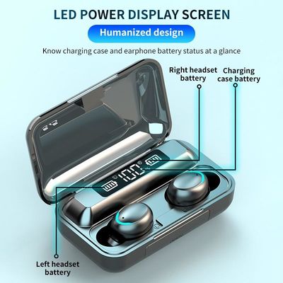 RoHs Tws Bluetooth 5.0 Earbud STouch 9D Stereo F9 Headset Nirkabel Sejati 5.0