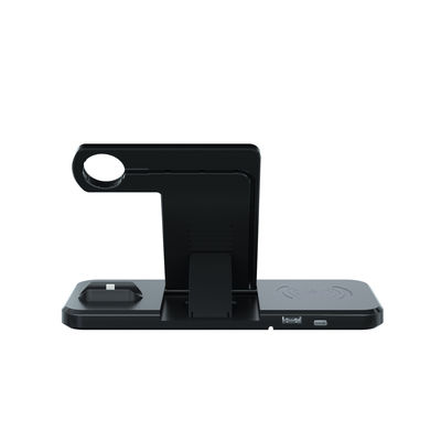 N51 4 In 1 Pengisi Daya Telepon Nirkabel Portabel Power Bank Qi Pengisi Daya Nirkabel