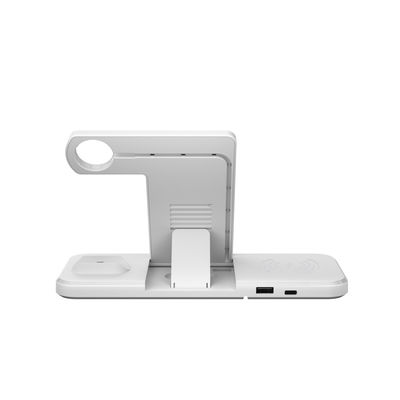 RoHs FCC 4 In 1 Pengisian Nirkabel Bank Baterai Cepat Dengan Adaptor Qc 3.0