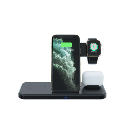 RoHs FCC 4 In 1 Pengisian Nirkabel Bank Baterai Cepat Dengan Adaptor Qc 3.0