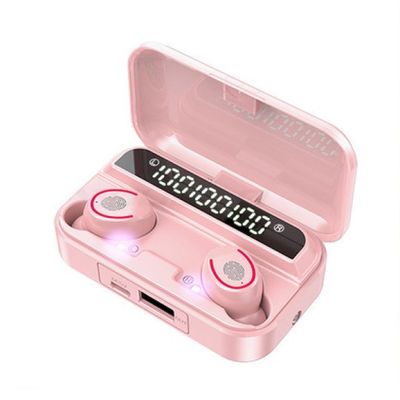 Stereo Gaming V5.1 Earbud Bluetooth Nirkabel Tanpa Kabel Dengan Lampu Flash