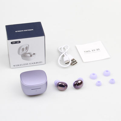 XY 30 Electroplate Earbud Bluetooth Nirkabel Kecil Dengan Casing Pengisian Daya